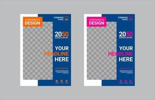 Modern Company Cover Business Template vector