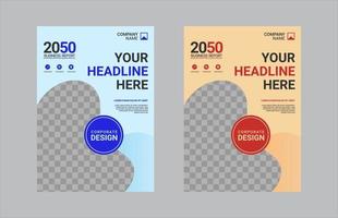 Creative corporate book cover design vector