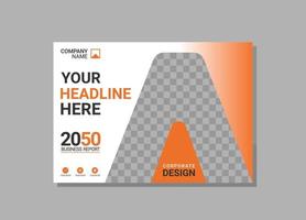 Modern Company horizontal Cover Business vector