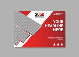 Modern Company horizontal Cover Business vector