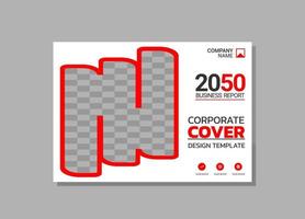 Modern Company horizontal Cover Business vector