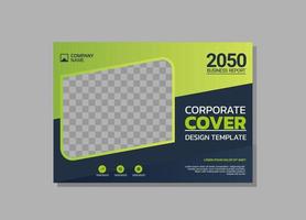 Modern business annual report horizontal vector