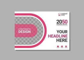 Modern Company horizontal Cover Business vector