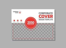 Modern business annual report horizontal vector