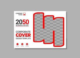 Modern Company horizontal Cover Business vector