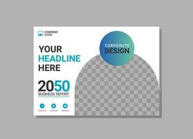 Modern Company horizontal Cover Business vector