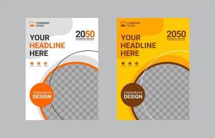 Creative corporate book cover design vector