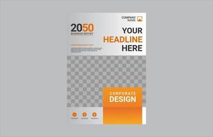 Creative corporate book cover design vector