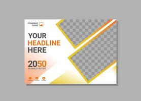 Modern Company horizontal Cover Business vector