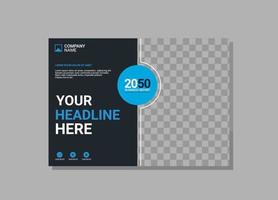 Modern Company horizontal Cover Business vector