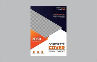 diseño de portada de libro corporativo creativo vector