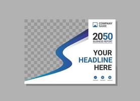 Modern Company horizontal Cover Business vector