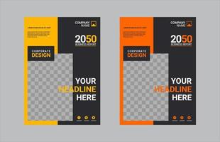 Creative corporate book cover design vector