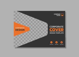 Modern business annual report horizontal vector