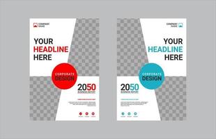 Creative corporate book cover design vector