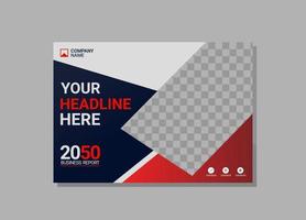 Modern Company horizontal Cover Business vector