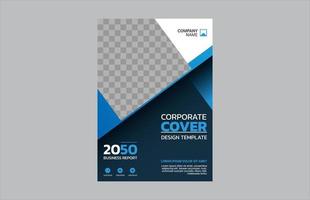 Professional corporate book cover template vector