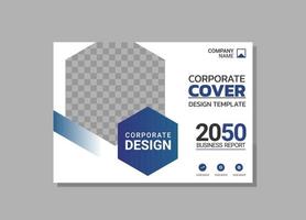 Modern Company horizontal Cover Business vector