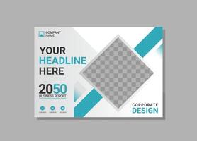 Modern Company horizontal Cover Business vector