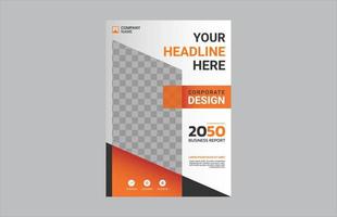 Professional corporate book cover template vector