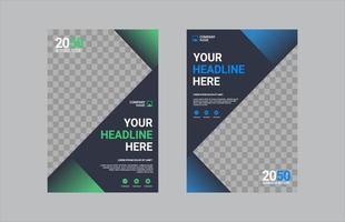 Creative corporate book cover design vector