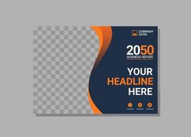 Modern Company horizontal Cover Business vector