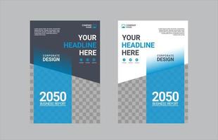 Creative corporate book cover design vector