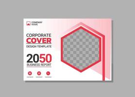 Modern Company horizontal Cover Business vector