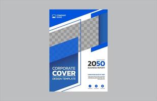 Professional corporate book cover template vector