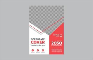 Modern business annual report template vector