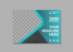 Modern Company horizontal Cover Business vector