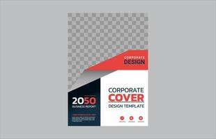 Modern business annual report template vector