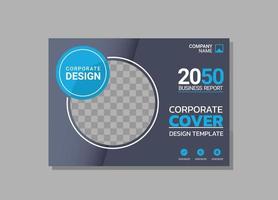 Modern business annual report horizontal vector