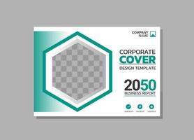 Modern Company horizontal Cover Business vector