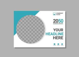 Modern Company horizontal Cover Business vector