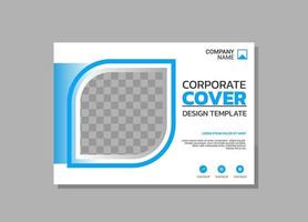 Modern business annual report horizontal vector