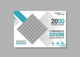 Modern Company horizontal Cover Business vector