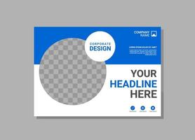 Modern Company horizontal Cover Business vector