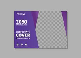 Modern business annual report horizontal vector