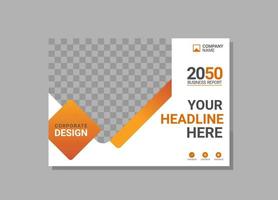 Modern Company horizontal Cover Business vector