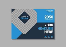 Modern Company horizontal Cover Business vector