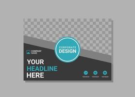 Modern Company horizontal Cover Business vector