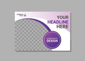 Modern Company horizontal Cover Business vector