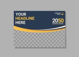 Modern Company horizontal Cover Business vector