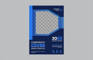 Professional corporate book cover template vector