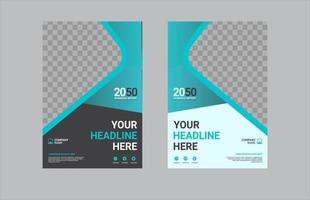 Creative corporate book cover design vector