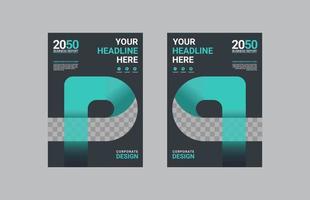 Creative corporate book cover design vector