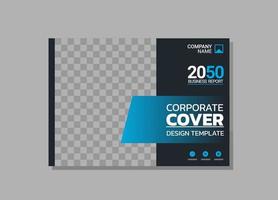 Modern business annual report horizontal vector