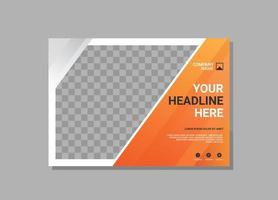 Modern Company horizontal Cover Business vector