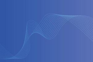 Abstract background with colorful wavy lines. Abstract Blue gradient background design vector